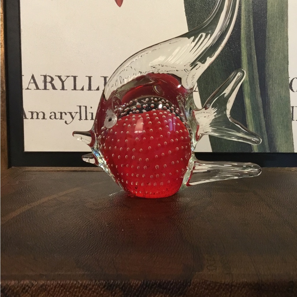 VINTAGE ART GLASS FISH - Picture 3 of 5